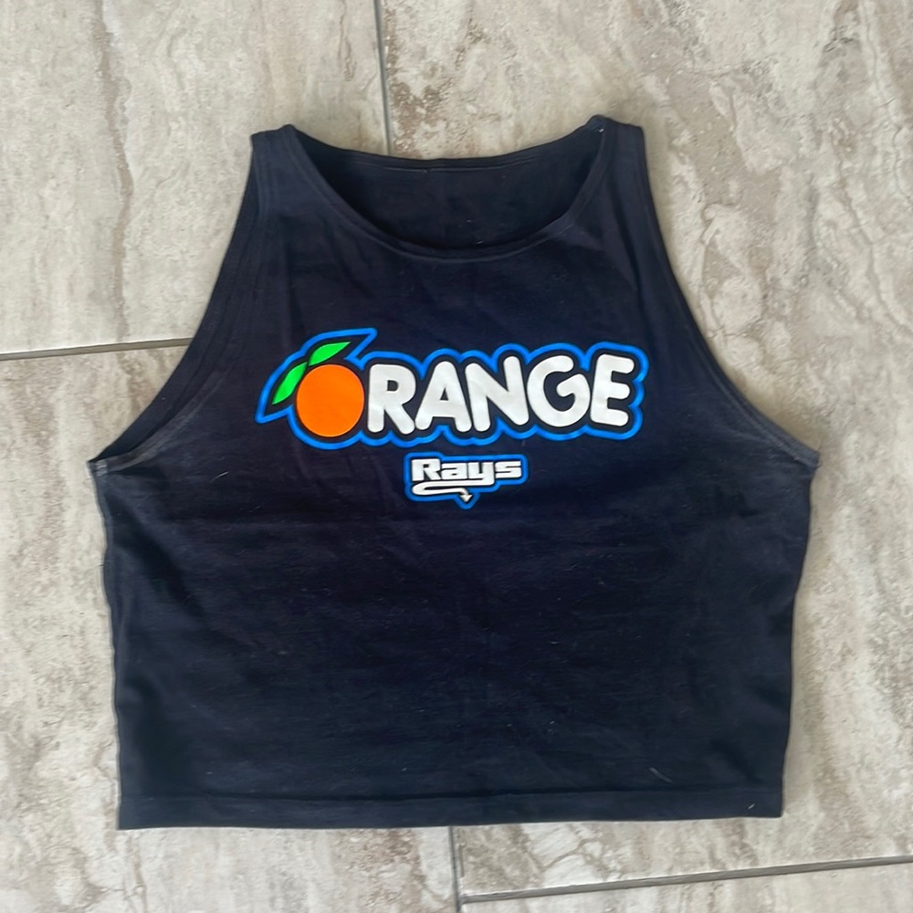 Stingray Allstars Orange Cropped Tank Top